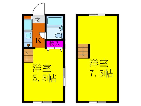 グレースコーポⅡの物件間取画像